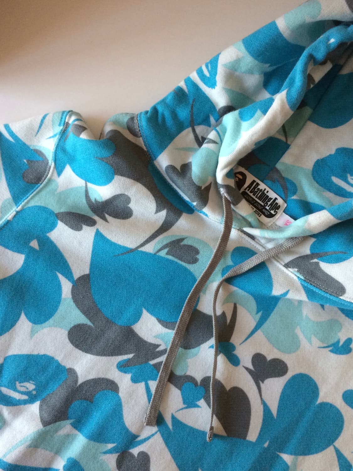 유일매물 초희귀 베이프 하트 카모 후드 원피스 맨투맨 미니 원피스 상품이미지5