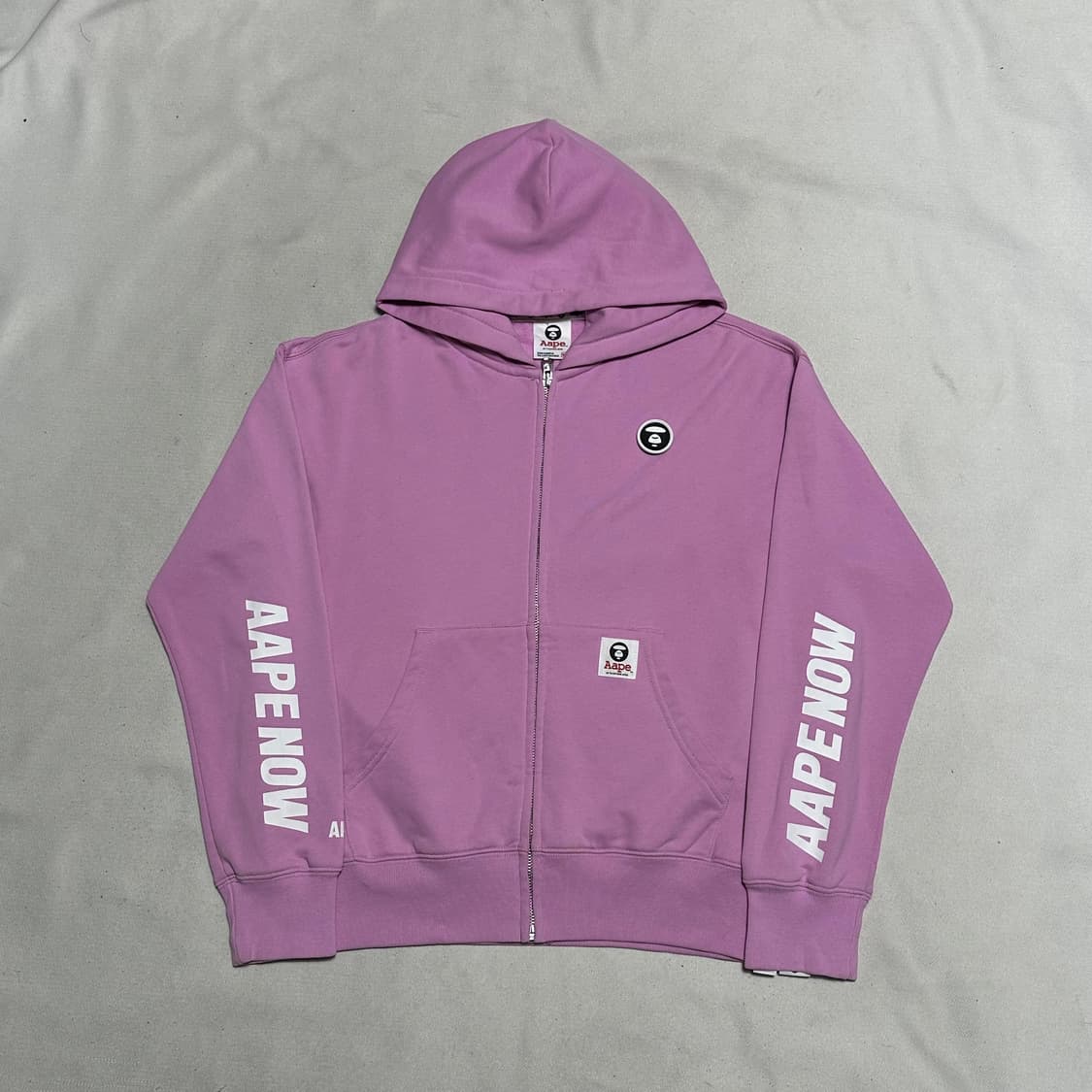 XS 에이프 나우 핑크 후드 집업 상품이미지2
