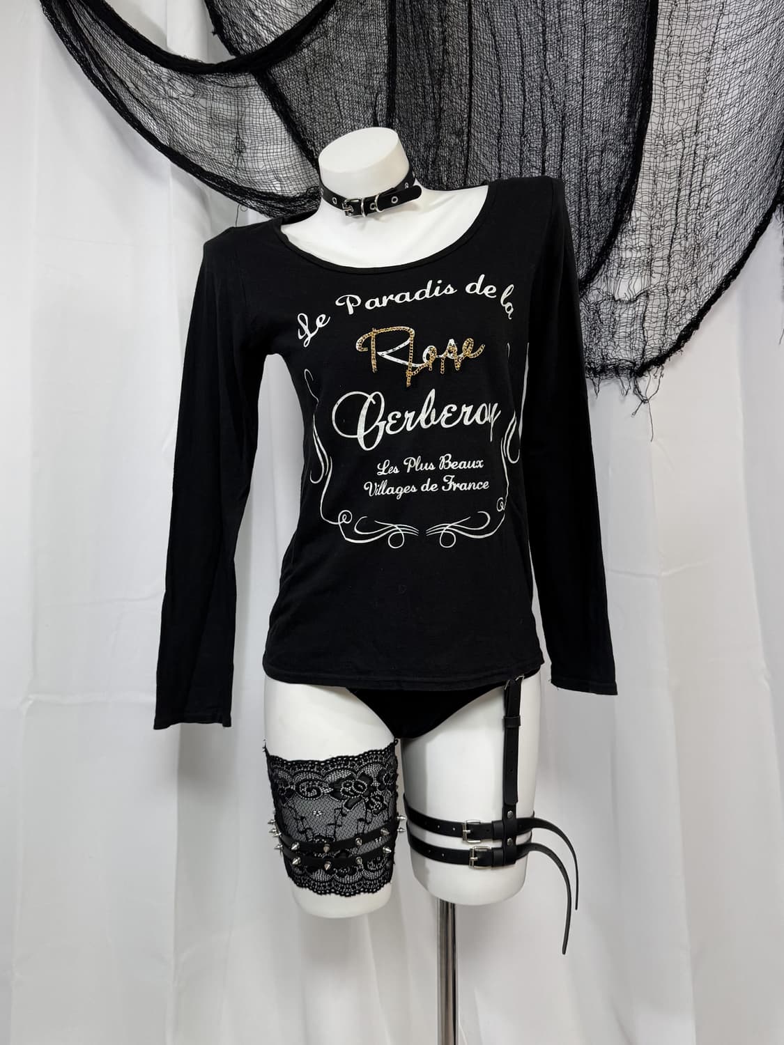 lettering chain t-shirt 상품이미지1