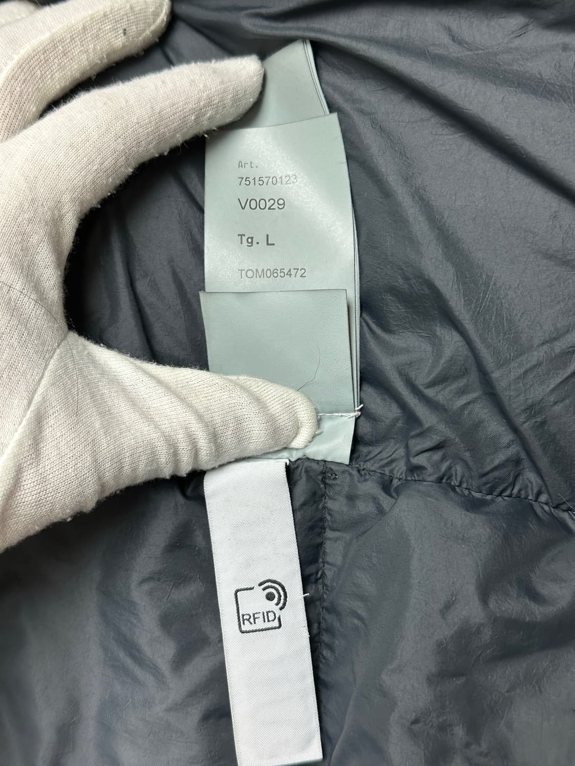 [L] 정품 스톤아일랜드 21FW 크링클랩스 롱패딩 블랙 상품이미지10