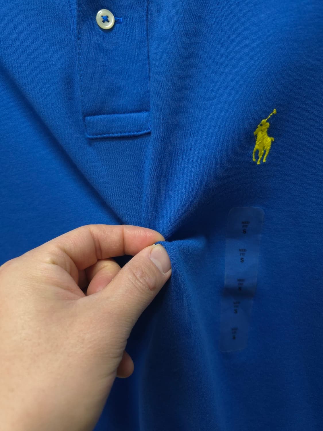 폴로랄프로렌 남여공용 블루 옐로우포니 반팔 카라티 (S/P 사이즈) 상품이미지10