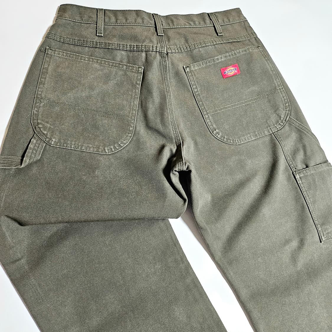 [실사32][디키즈]덕 캔버스 릴렉스핏 카펜터 팬츠 다크올리브 상품이미지6