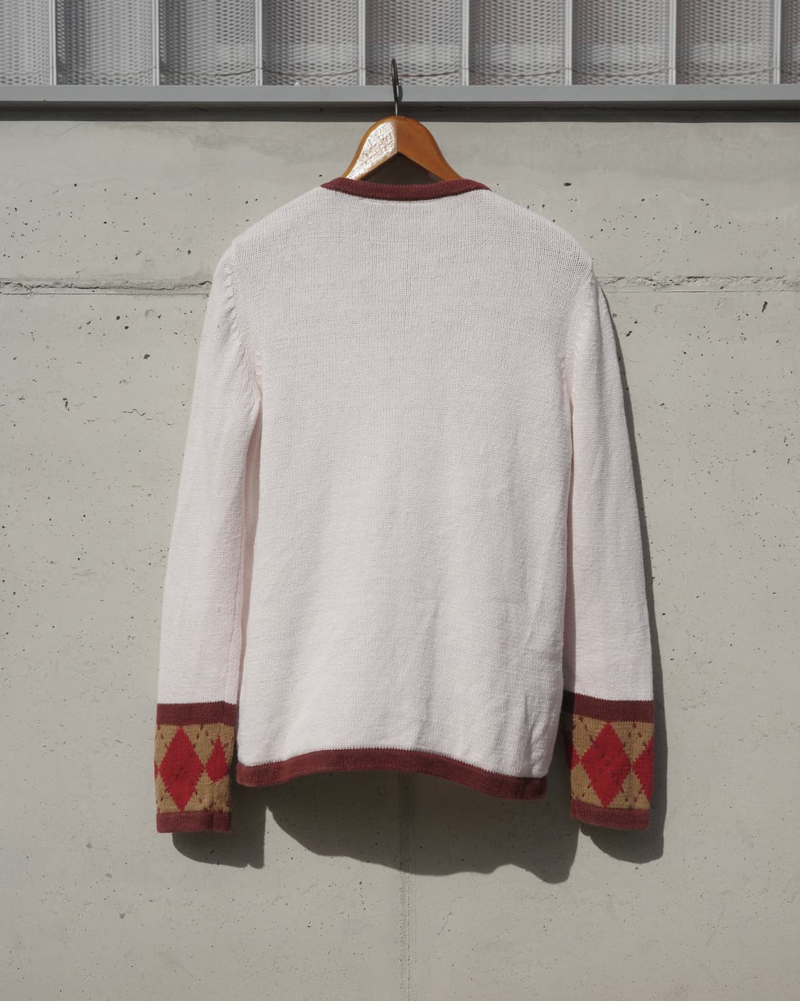 빈티지 라이딩 패턴 코튼 가디건 상품이미지4