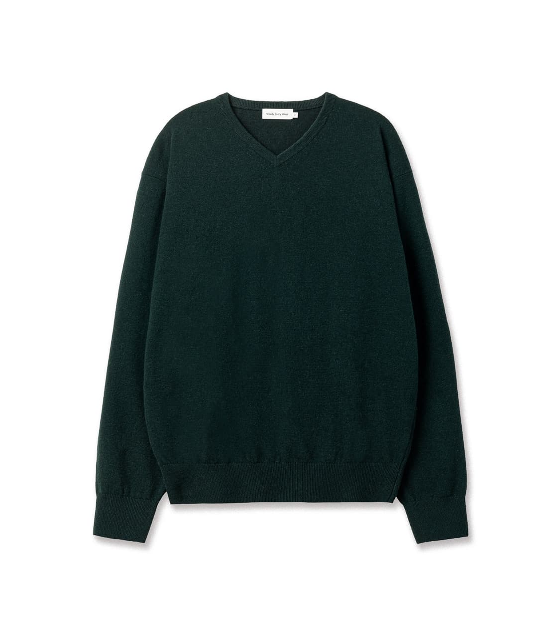 스테디에브리웨어 울 브이넥 니트 딥그린 2사이즈 상품이미지1