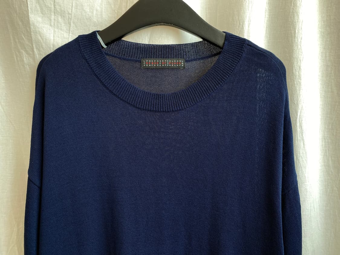 SENSE OF PLACE 네이비 7부 니트(L) 상품이미지4