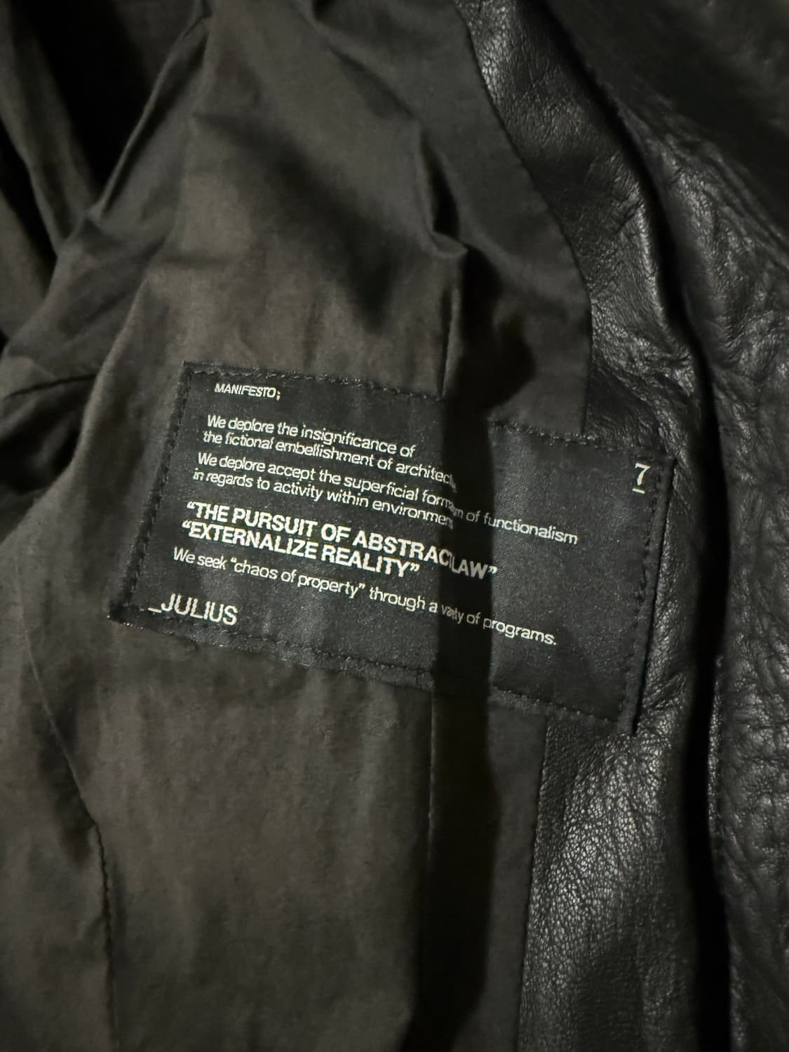 julius 율리우스 양가죽 레더 자켓 상품이미지3