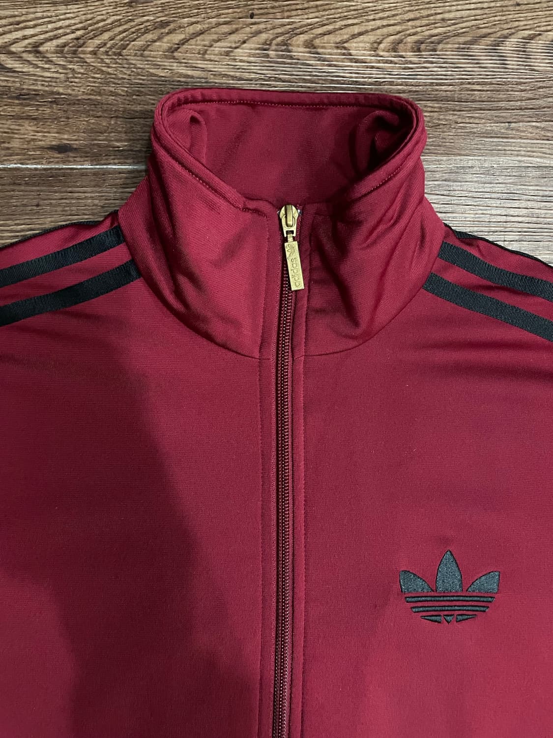 아디다스 희귀 대장 파이어버드 트랙탑 져지 버건디 와인 블랙 상품이미지1