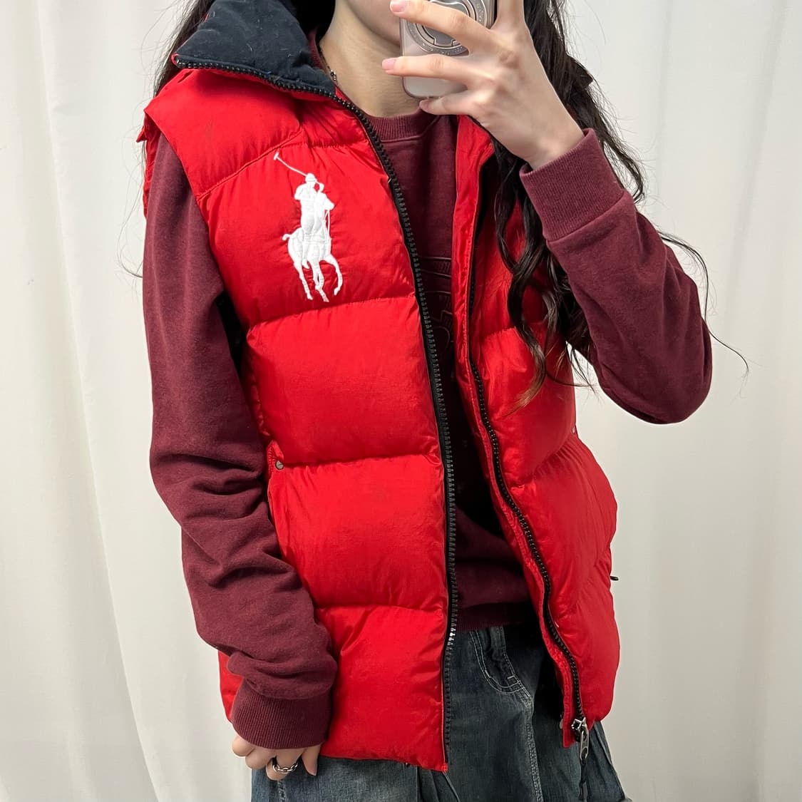 Polo Big Pony red padded vest 상품이미지3