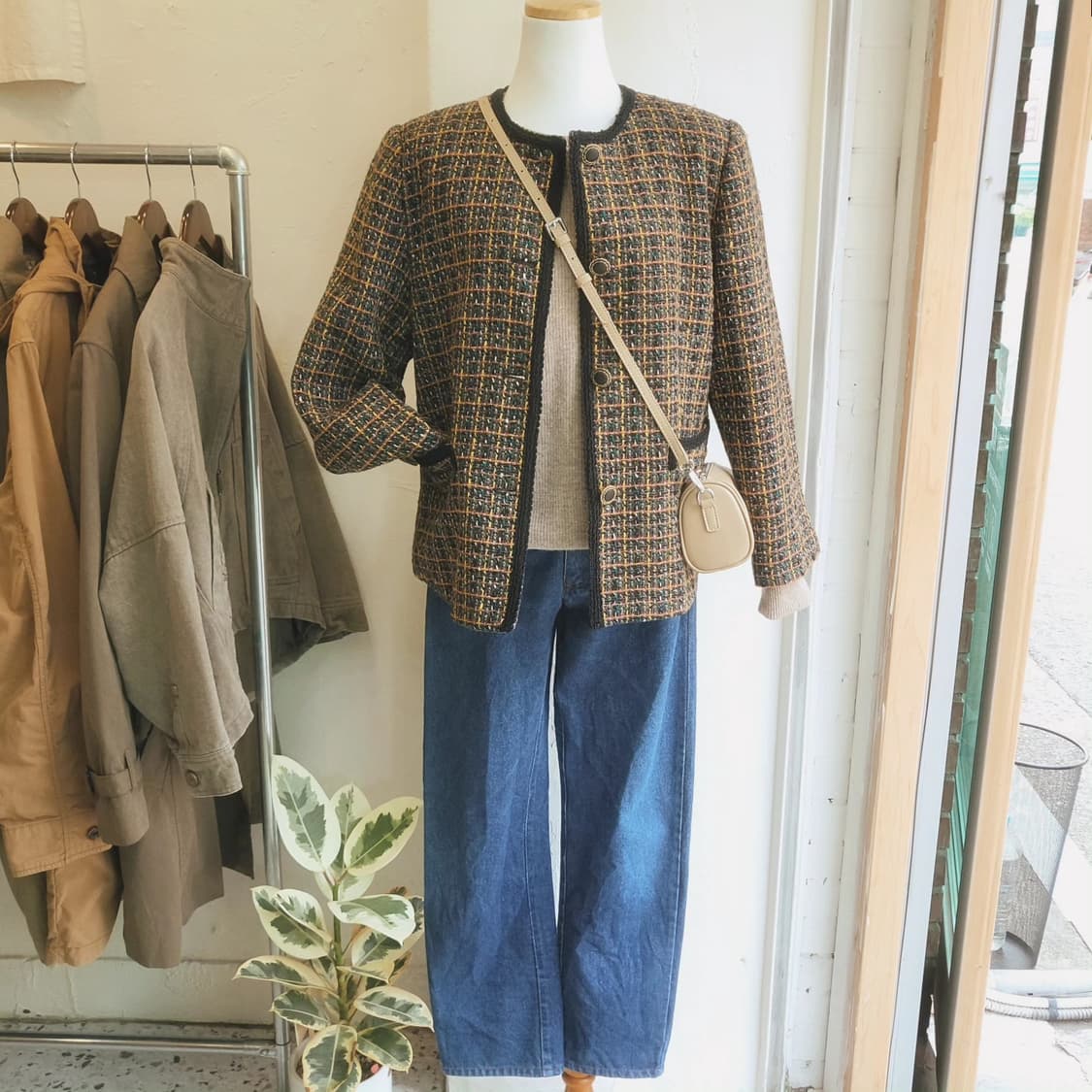 멀티컬러 울 트위드 자켓 상품이미지2