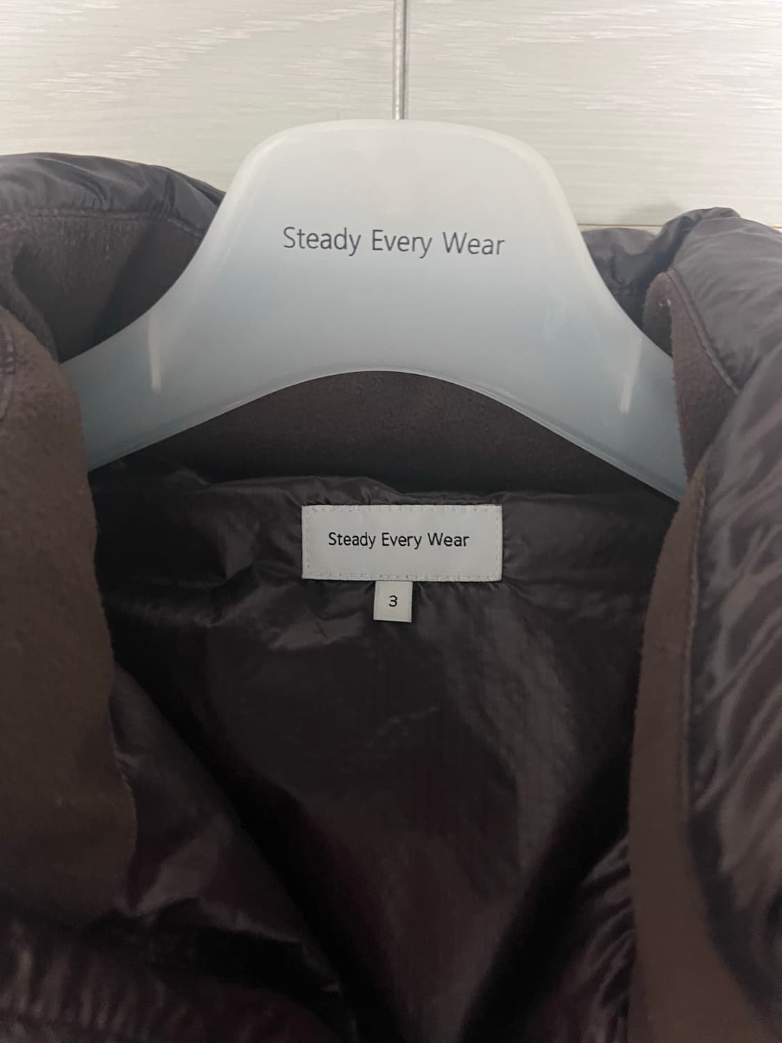 스테디에브리웨어 컴포트 다운 자켓 다크브라운 3사이즈 상품이미지2