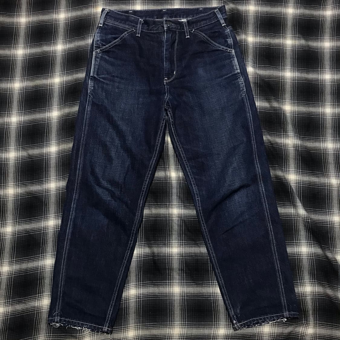 일본판 유니클로 u  재팬 페브릭 페이딩 워크 데님 상품이미지1