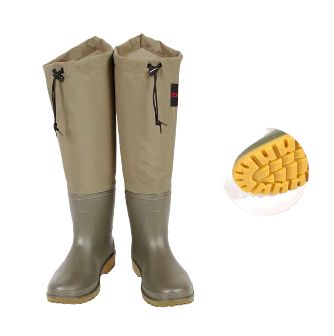 240 245 레인부츠 장화 카키 노브랜드 상품이미지1