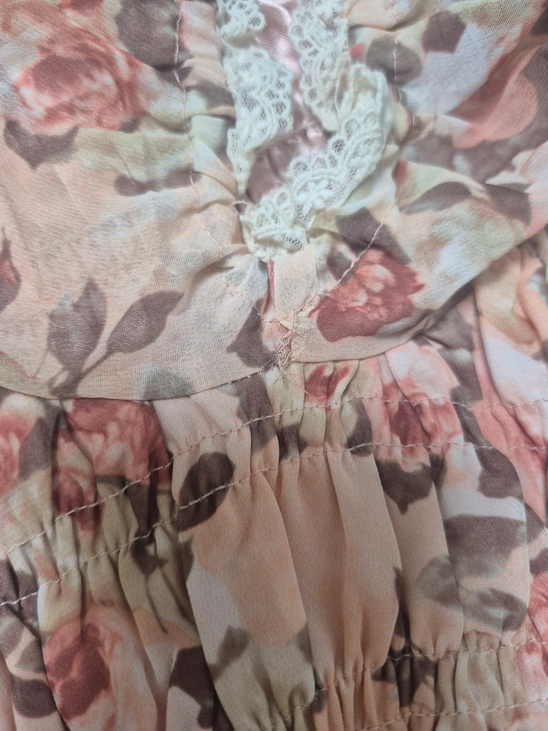 리즈리사 초고전템 히메갸루 딸기우유 핑크플로럴 원피스 상품이미지6