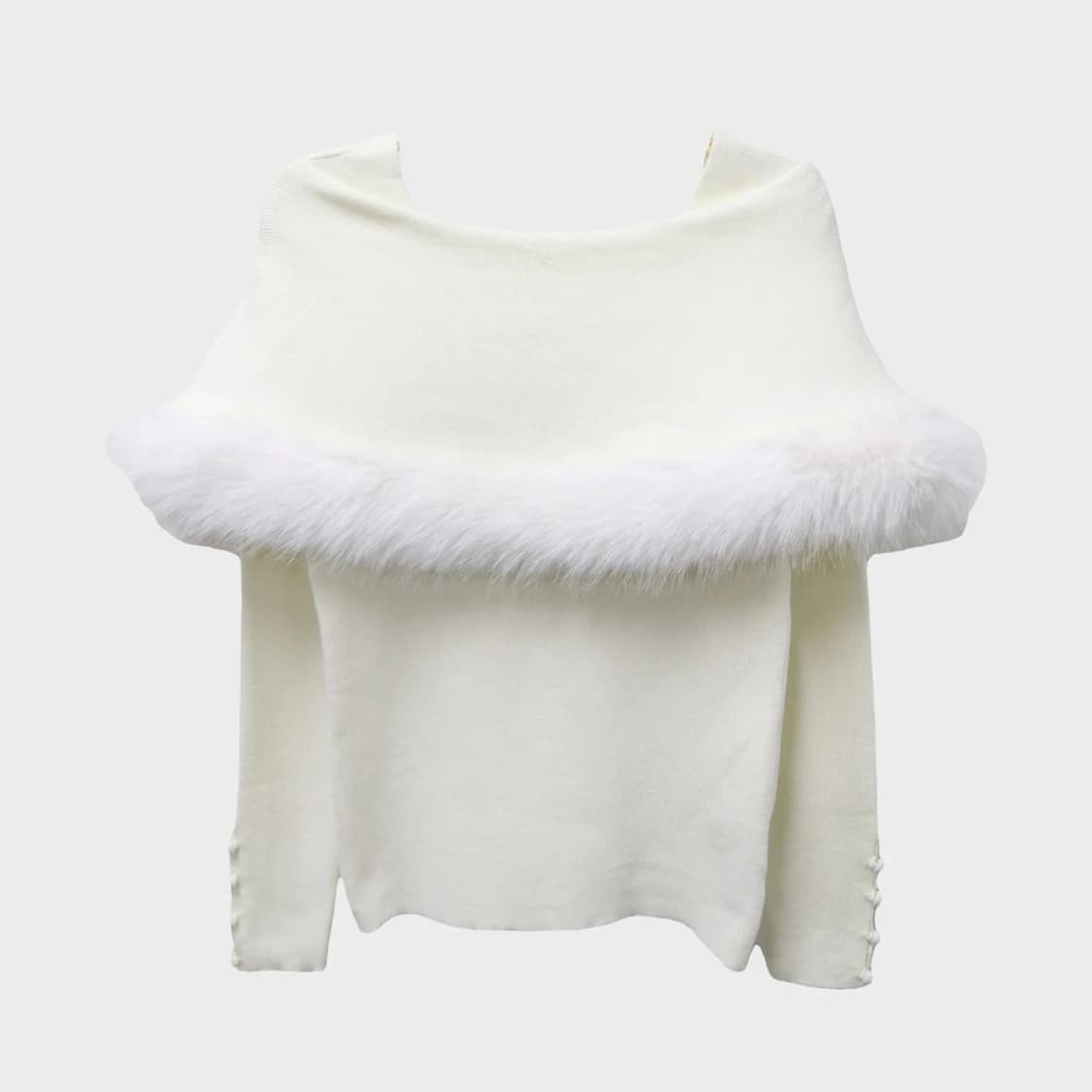 CLEAR 히메갸루 퍼 포인트 오프숄더 니트 63549 상품이미지1