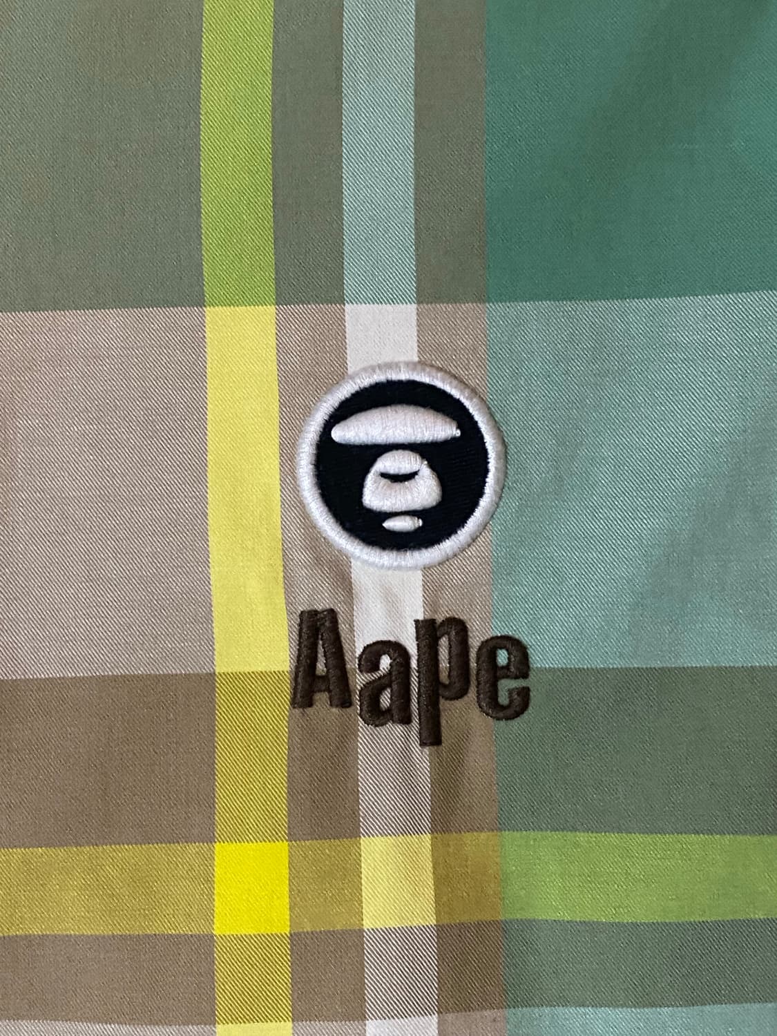 AAPE 에이프 바이 베이프 로고 자수 반팔 셔츠 L 상품이미지2