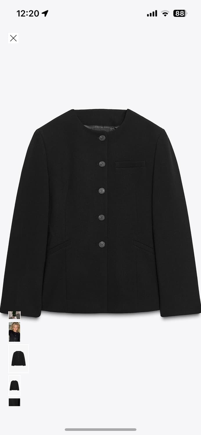 자라 숄더 패드 타이드핏 블레이저 S 상품이미지8