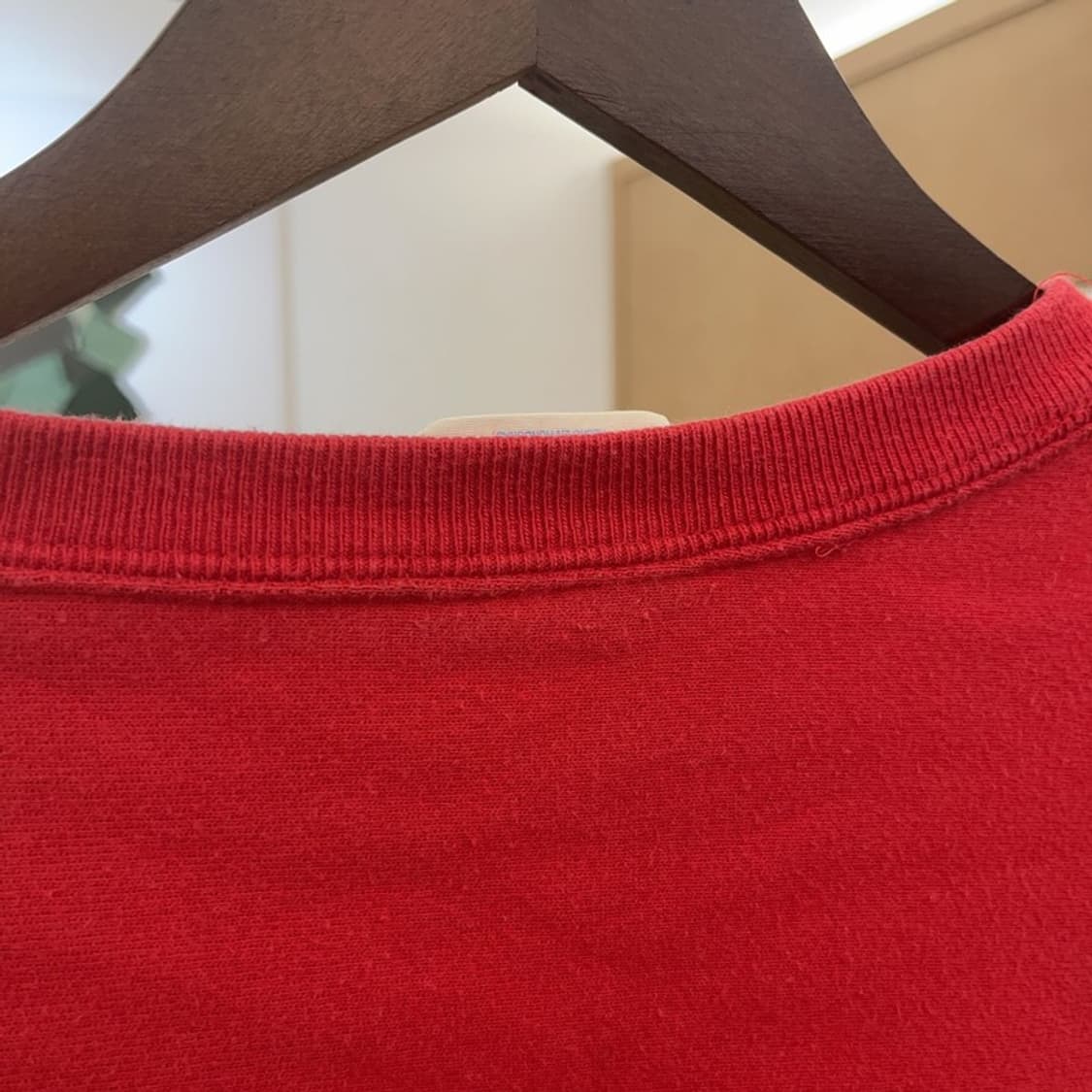 챔피온 올드스쿨 레트로 빈티지 비비드 레드 맨투맨 L C09426 상품이미지7