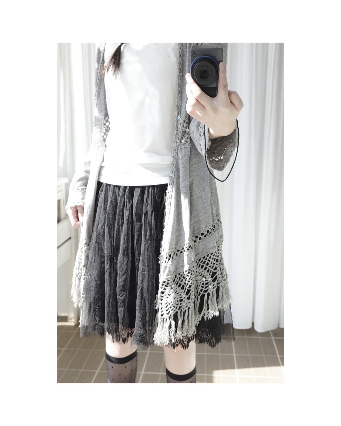Pr spangle open cardigan 상품이미지5