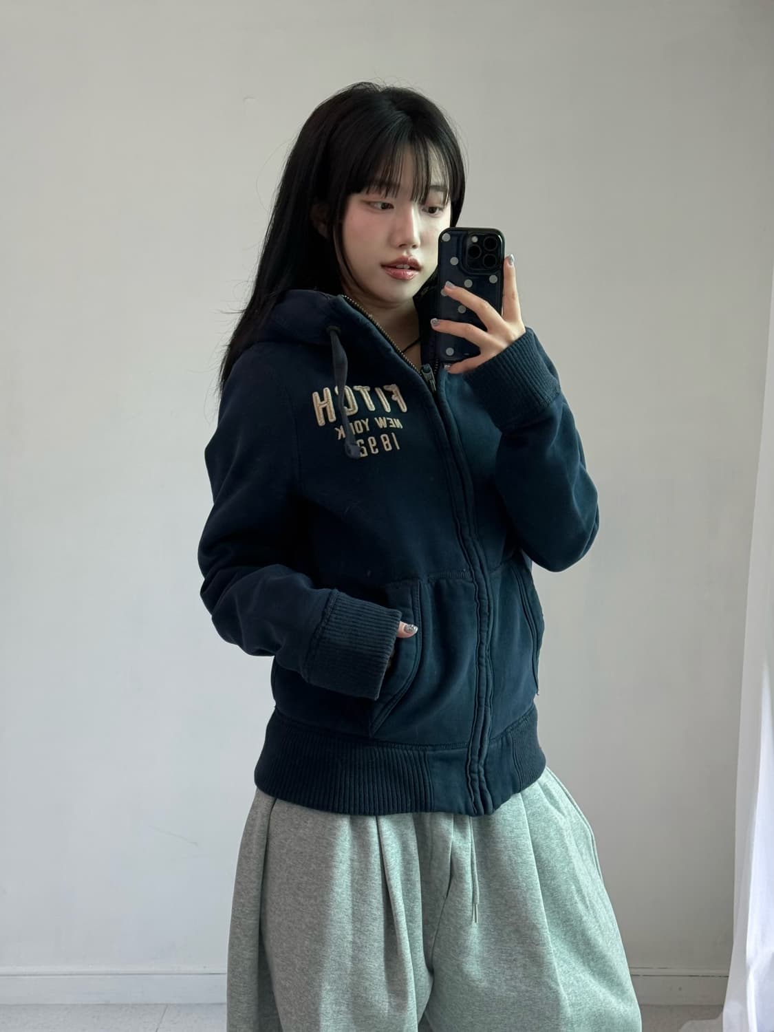 아베크롬비 네이비 후드집업 상품이미지2