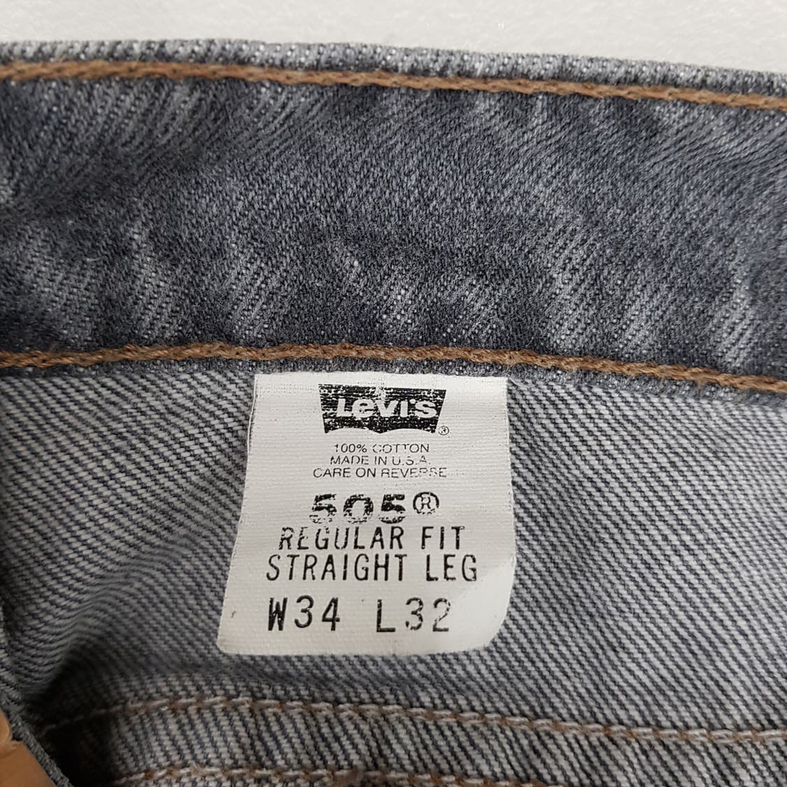 리바이스 505 레귤러님 데님 34/32 (메이드 인 USA) 상품이미지4