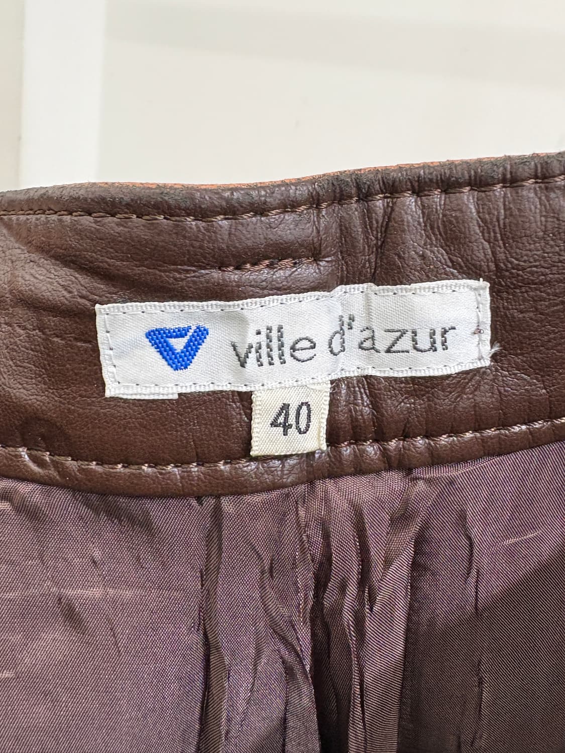 VILLE D'AZUR (Made in Japan) 레더팬츠 상품이미지6