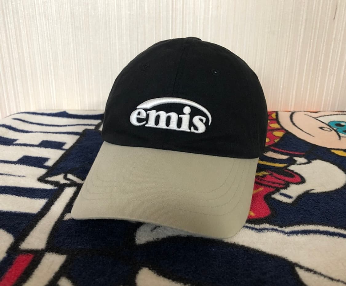 이미스(EMIS)뉴로고 믹스볼캡 베이지X블랙 상품이미지1