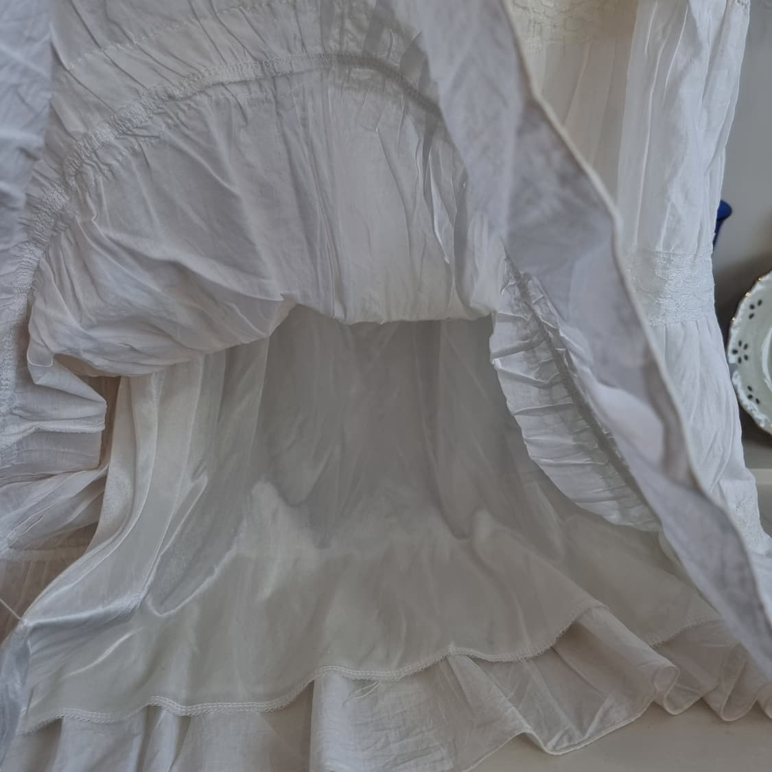 LIZ LISA(리즈리사) 고전 화이트 레이스 캐미솔 원피스 상품이미지5