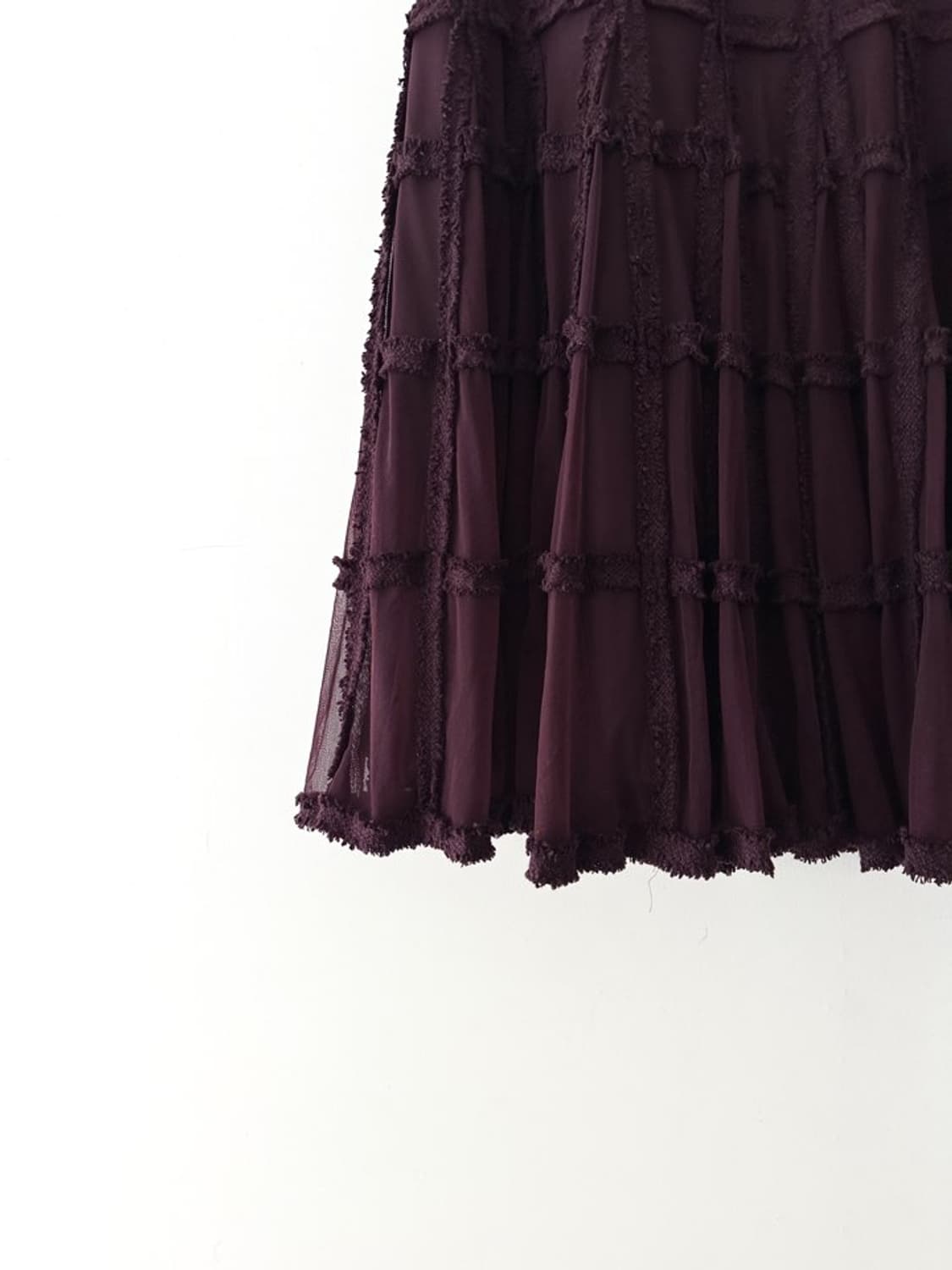Black rose trade embroidery long skirt 상품이미지3