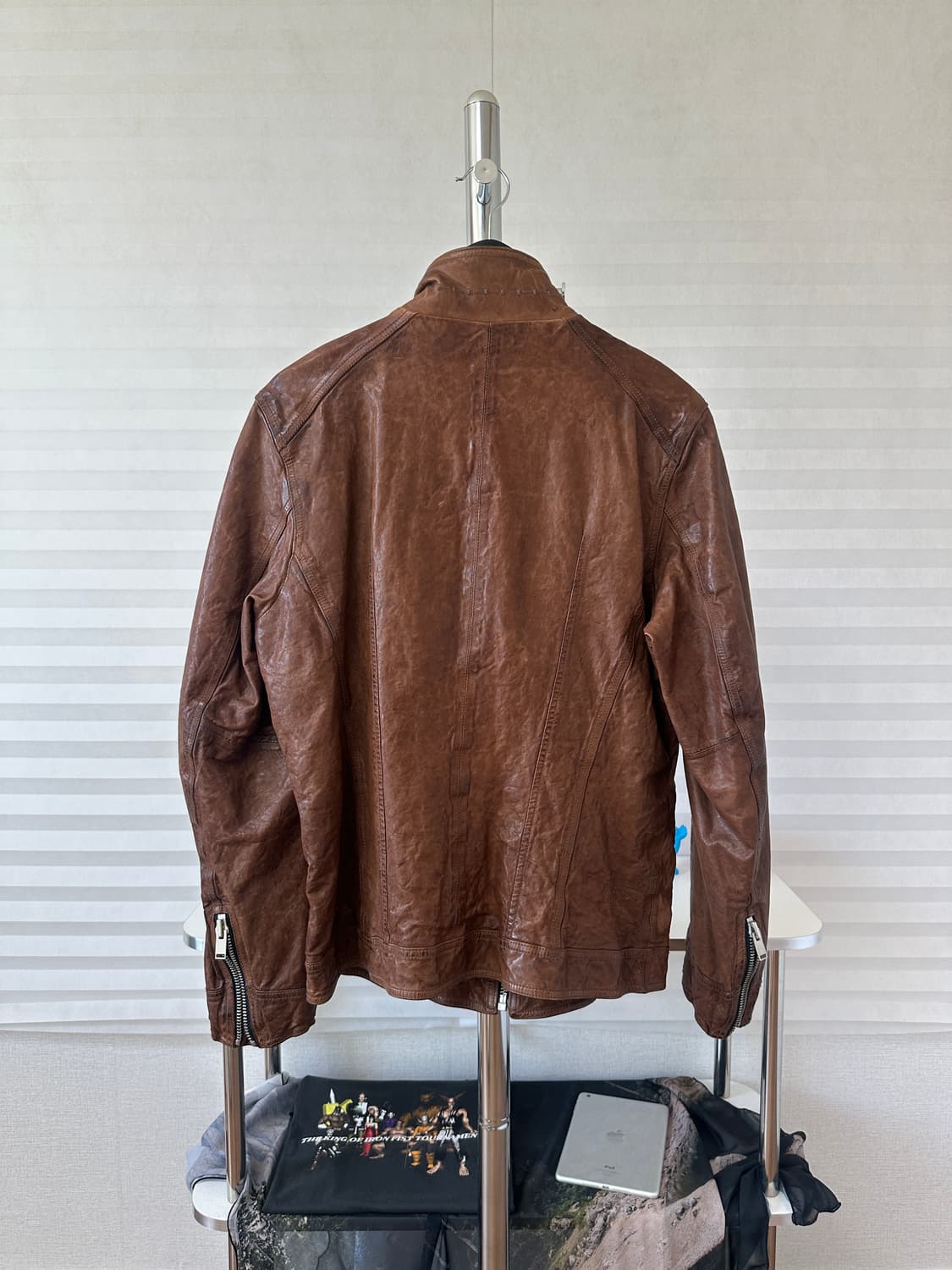 이태리 lambskin 싱글 집업 자켓 상품이미지7