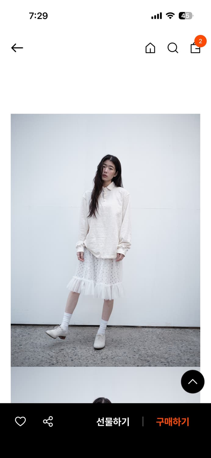 생긴스튜디오 코튼버튼셔츠 상품이미지1