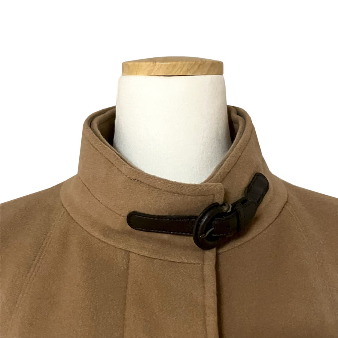 카멜 브라운 케이프 하프코트 상품이미지4