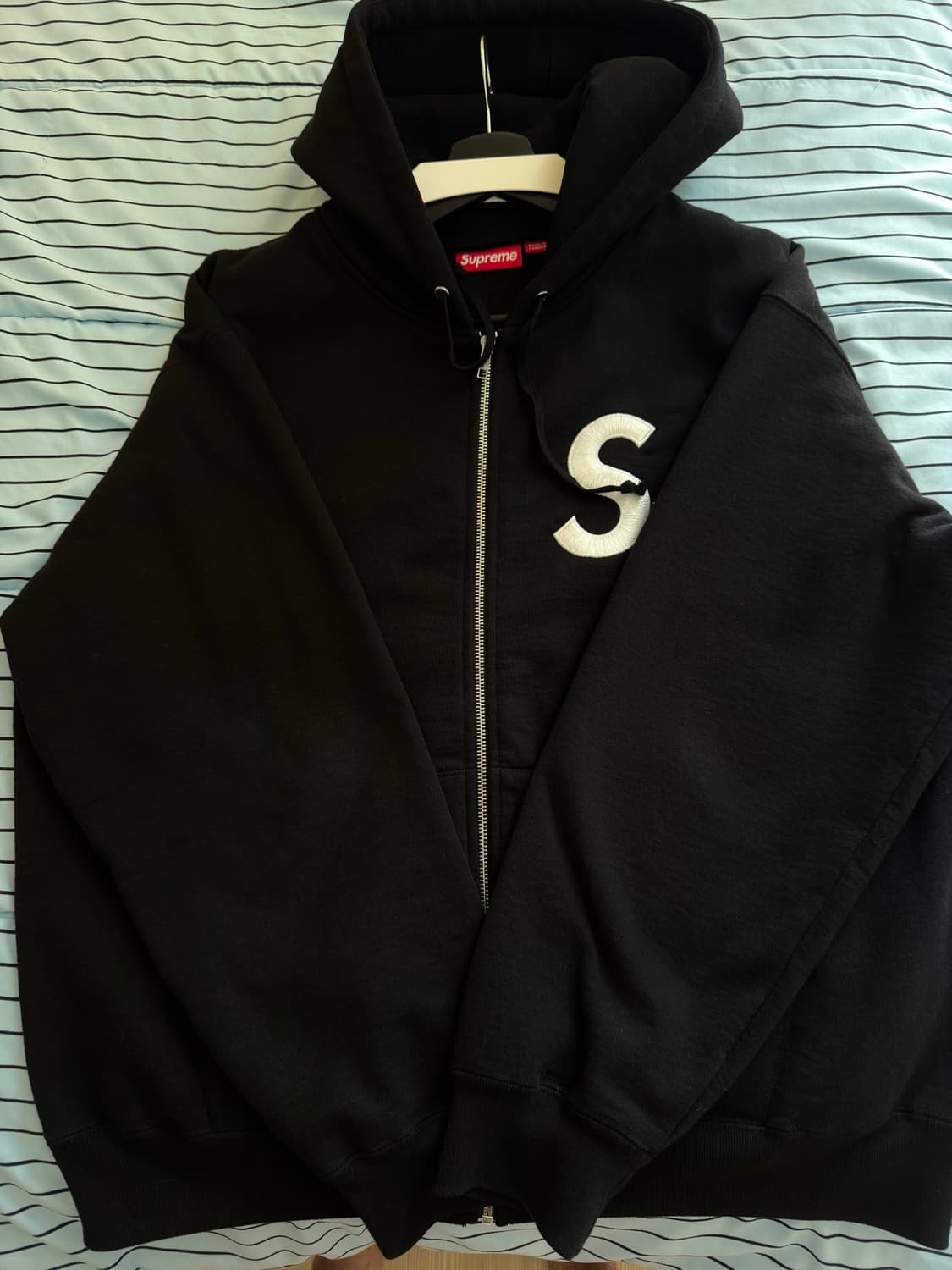 슈프림 S로고 후드집업 L사이즈 상품이미지1
