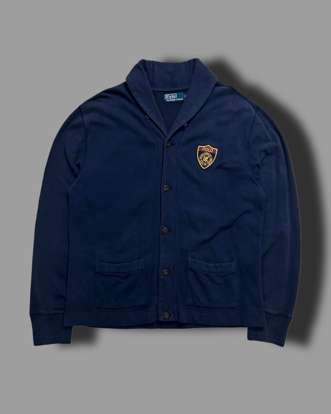 폴로 랄프로렌 숄카라 패치 가디건 XL 상품이미지4