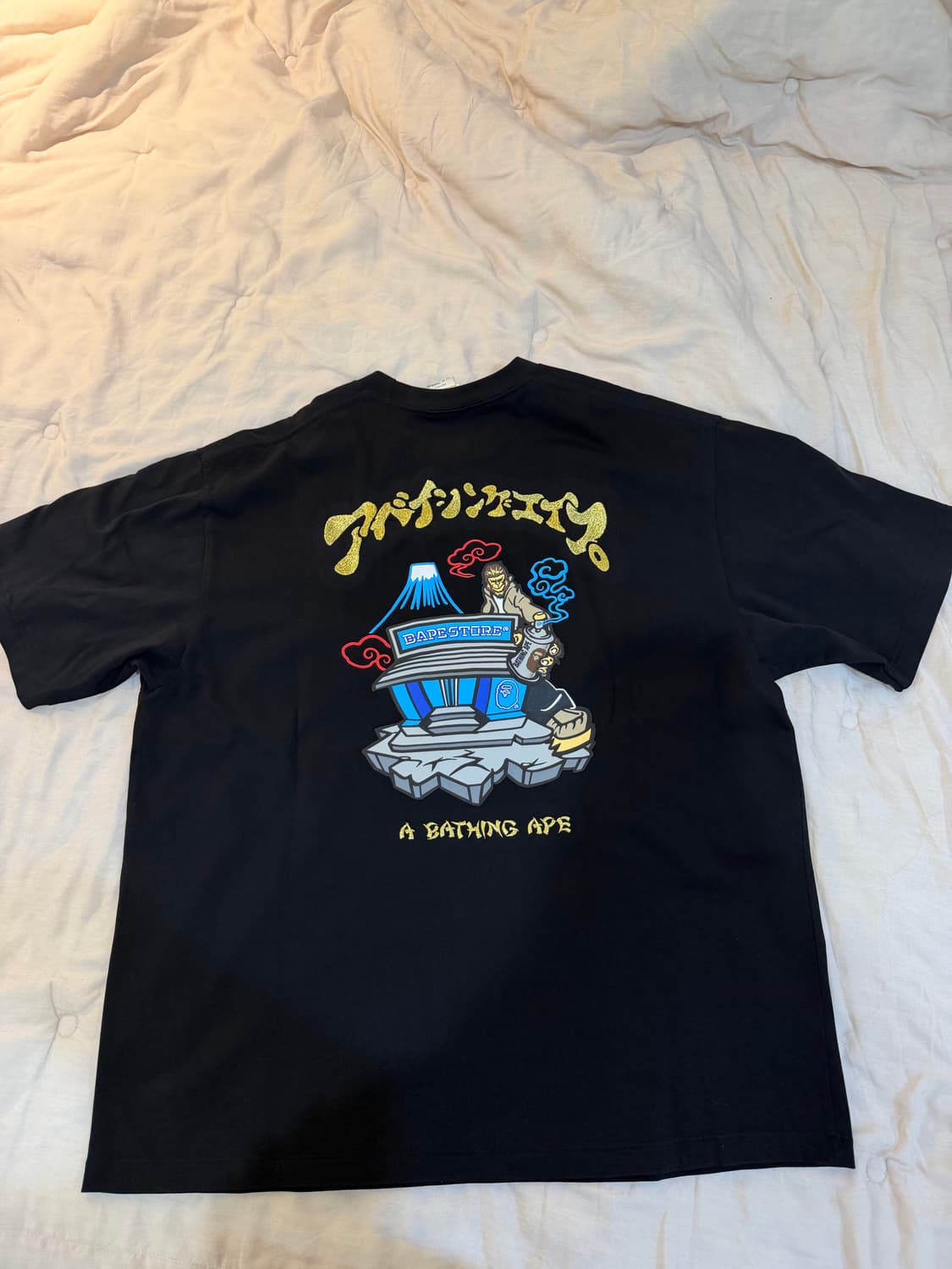 (2XL) 베이프 자수 반팔 티셔츠 상품이미지3