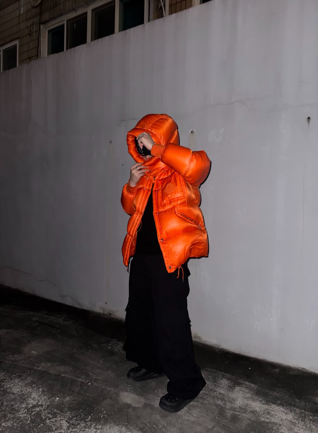 [국문택, 5사이즈] 몽클레어 라멘틴 쇼트 구스다운 패딩 오렌지 상품이미지1