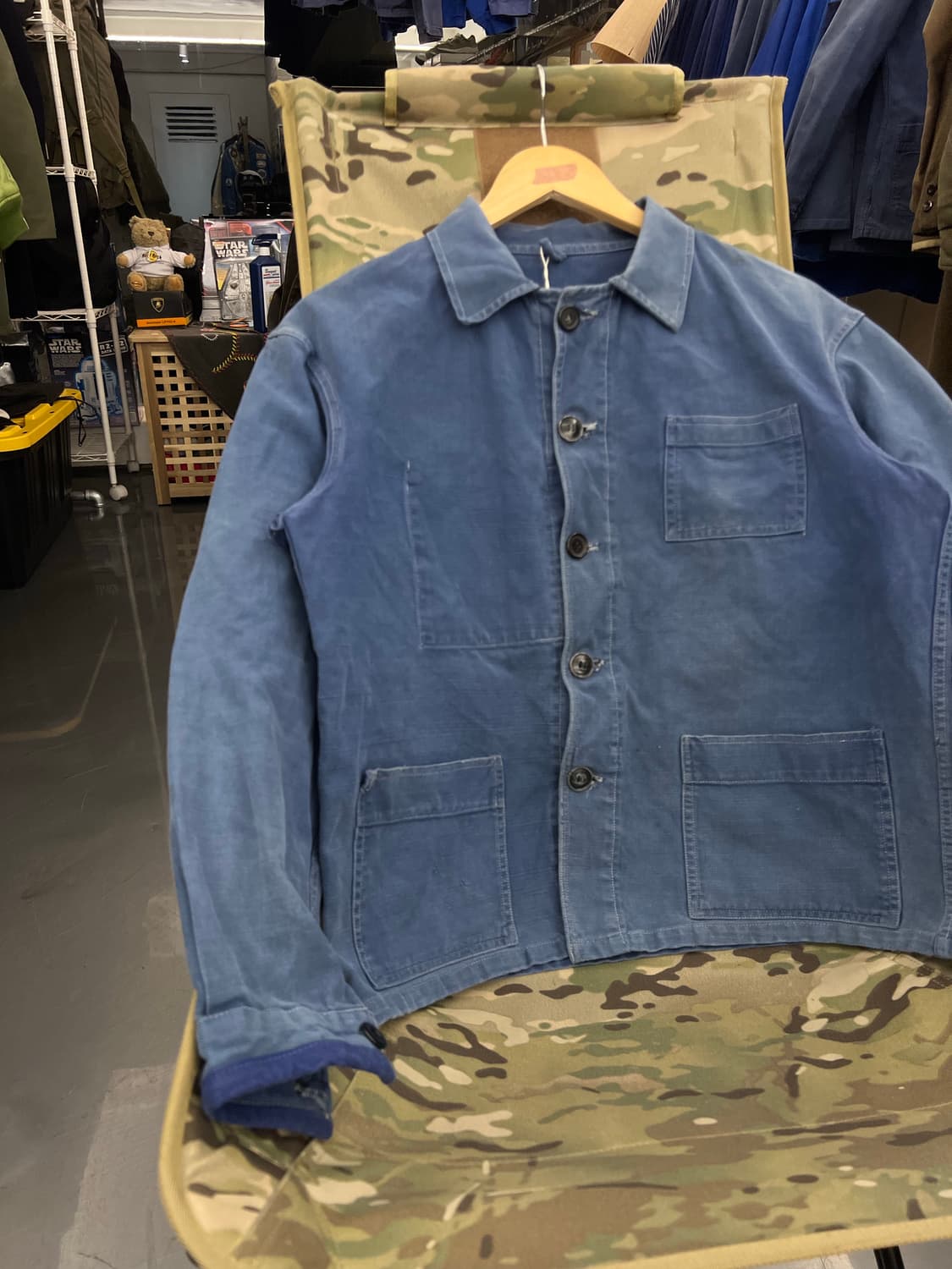 OLD VINTAGE HARD FADED FRENCH 빈티지프렌치워크자켓 상품이미지5