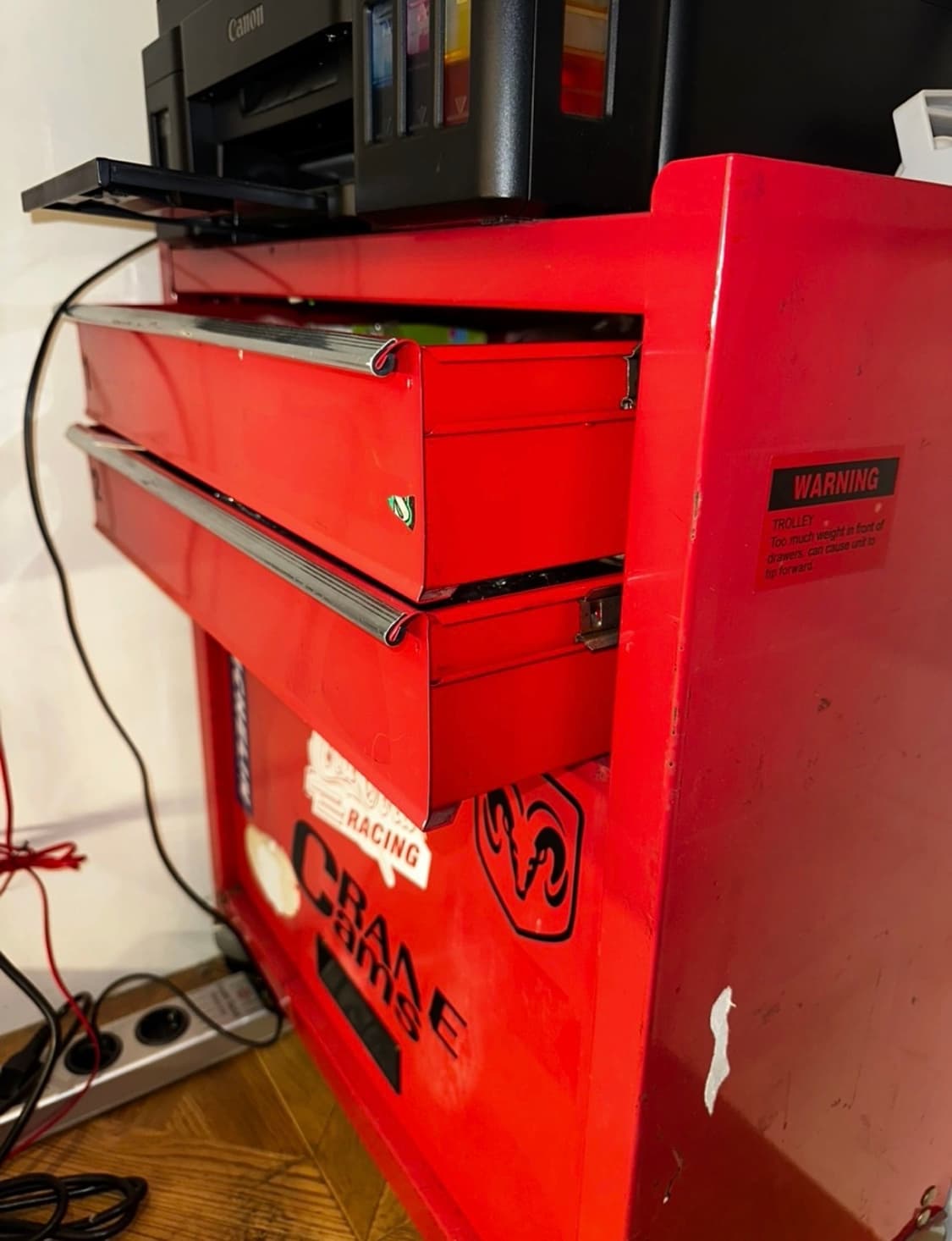 빈티지 철제 이동식 수납장 상품이미지2