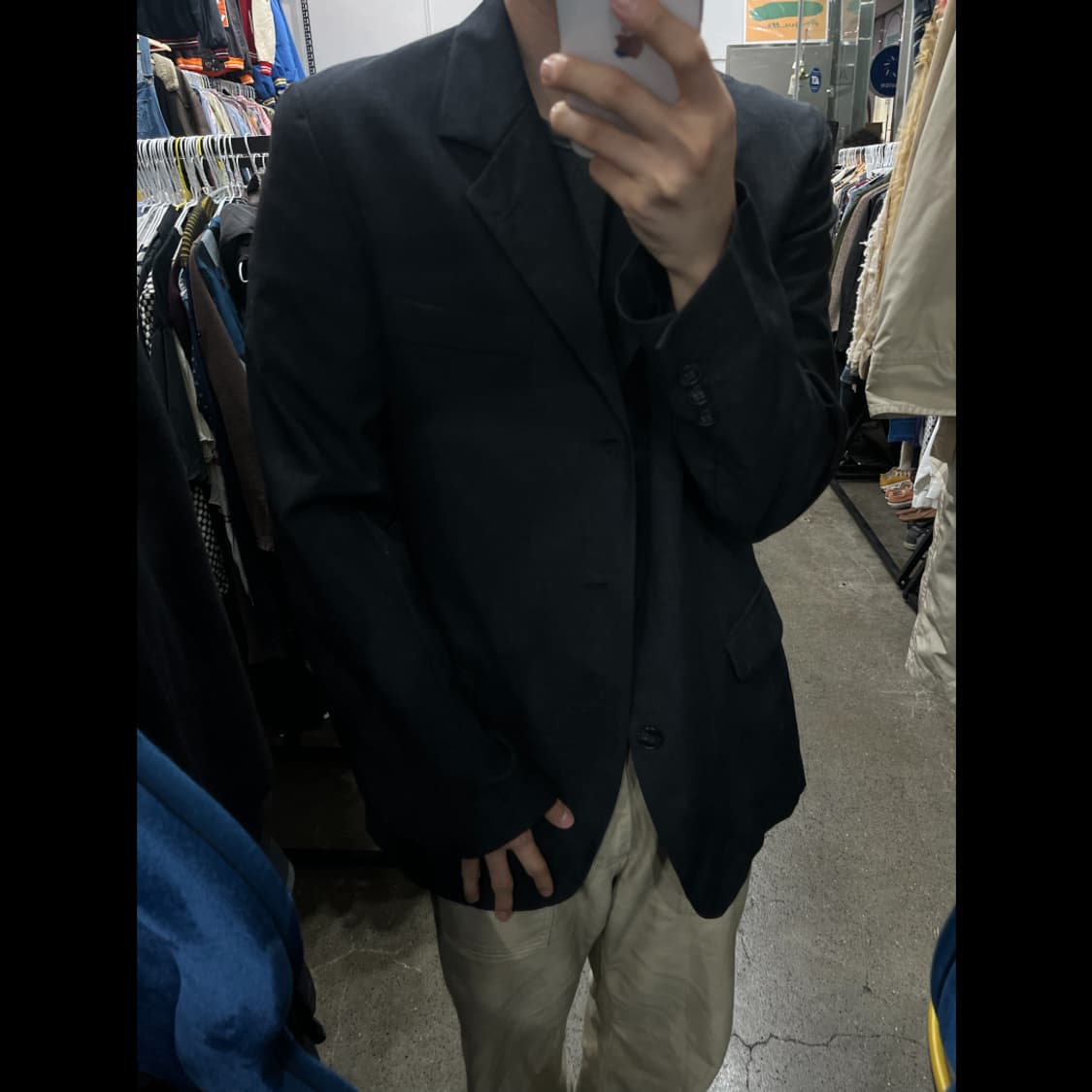 아네스베 옴므 퓨어울 3B 블레이저 자켓 Made in FRANCE 상품이미지5