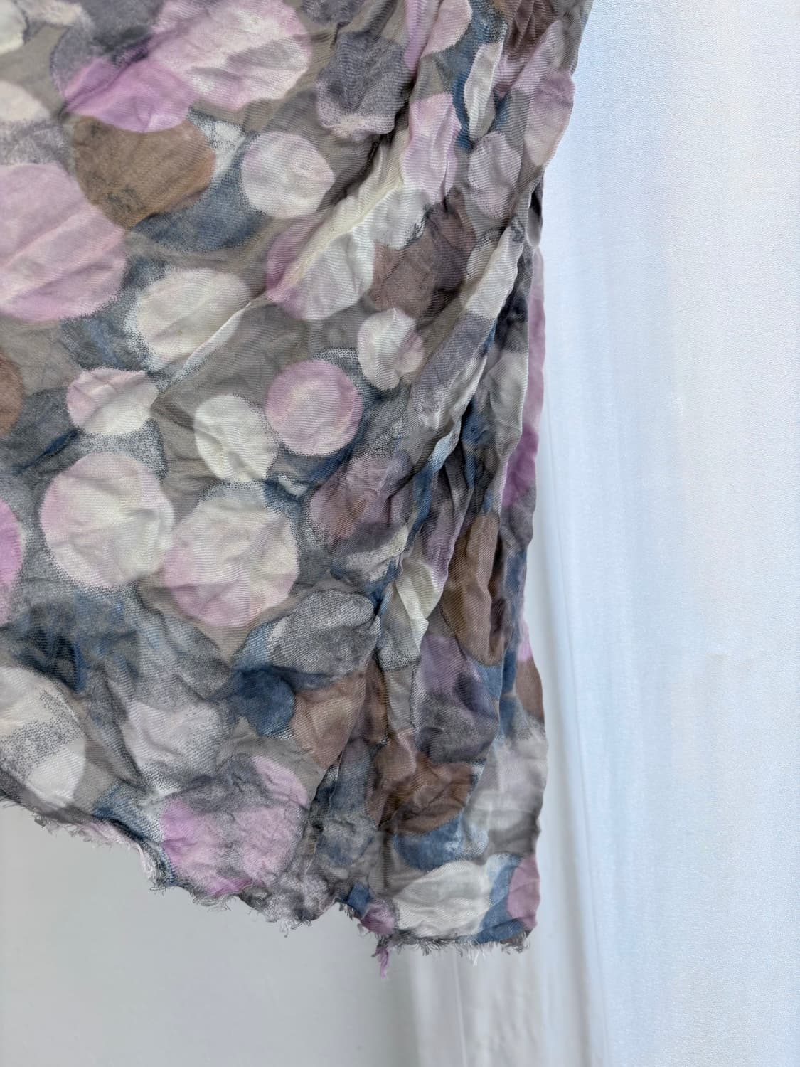 L'EQUIPE 도트 키치 퍼플 머플러 스카프  JPN 상품이미지4