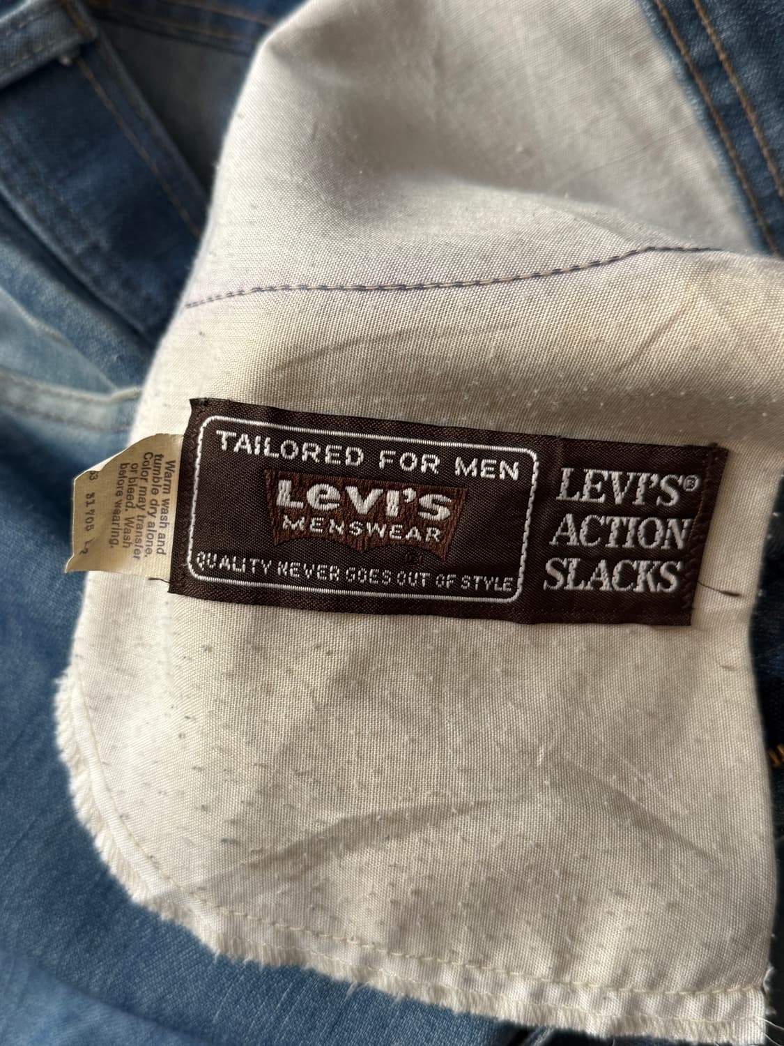 [34]70's 리바이스 Action Slacks 31705 플레어진 상품이미지7