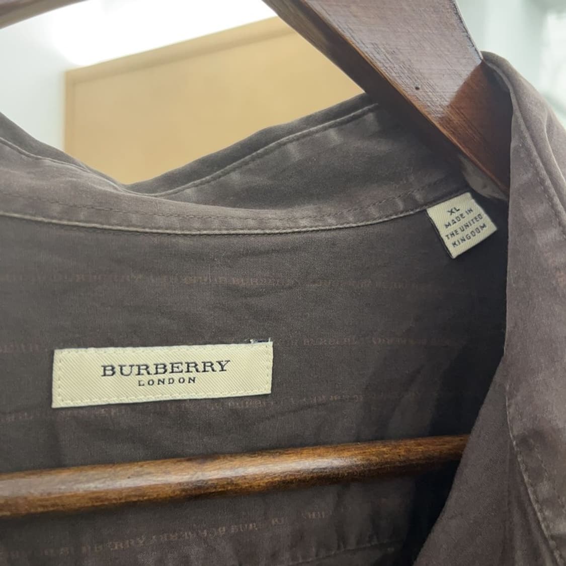 버버리 올드빈티지 캐주얼 스트라이프 컨트리 셔츠 XL C09558 상품이미지5