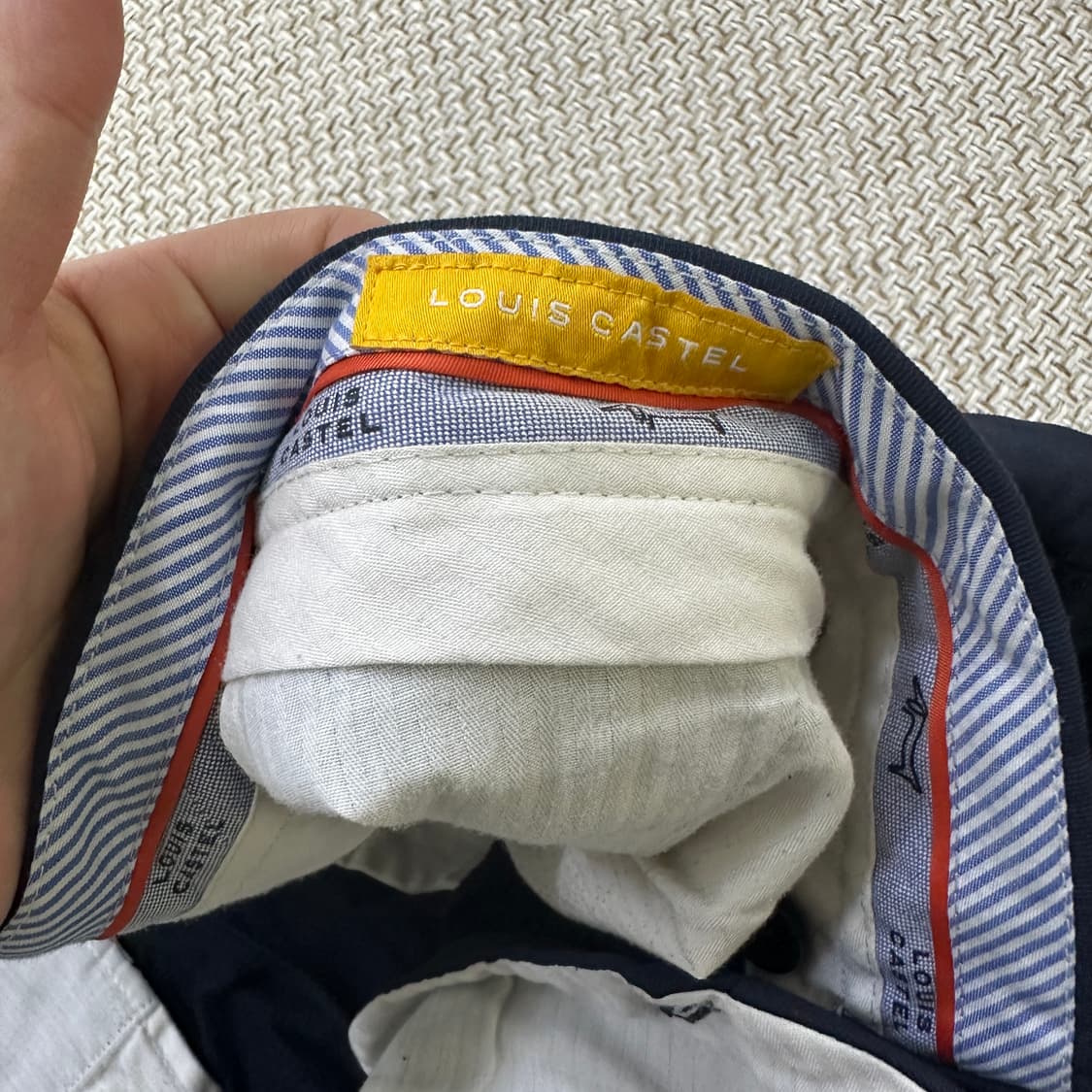 실측확인 루이까스텔 남성 면 팬츠 0403D 상품이미지3