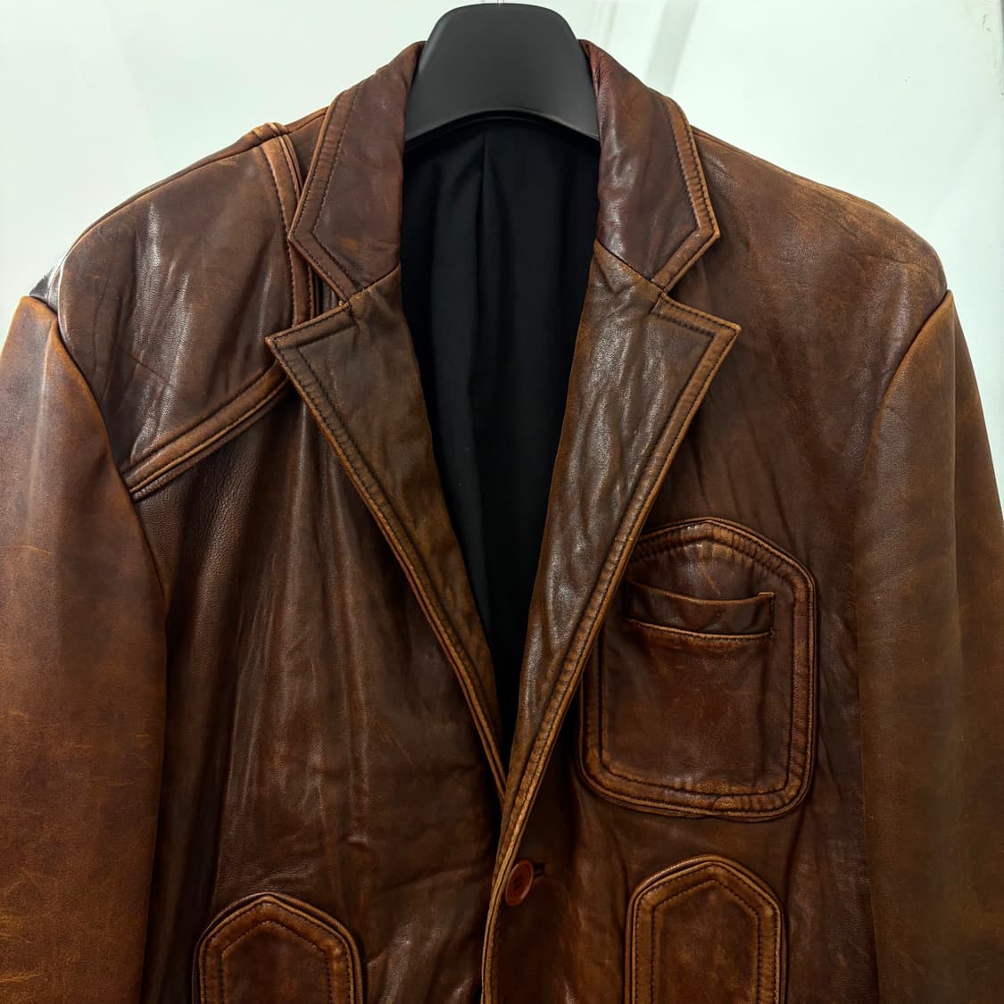 양가죽 테크니컬 블레이저 자켓 상품이미지6