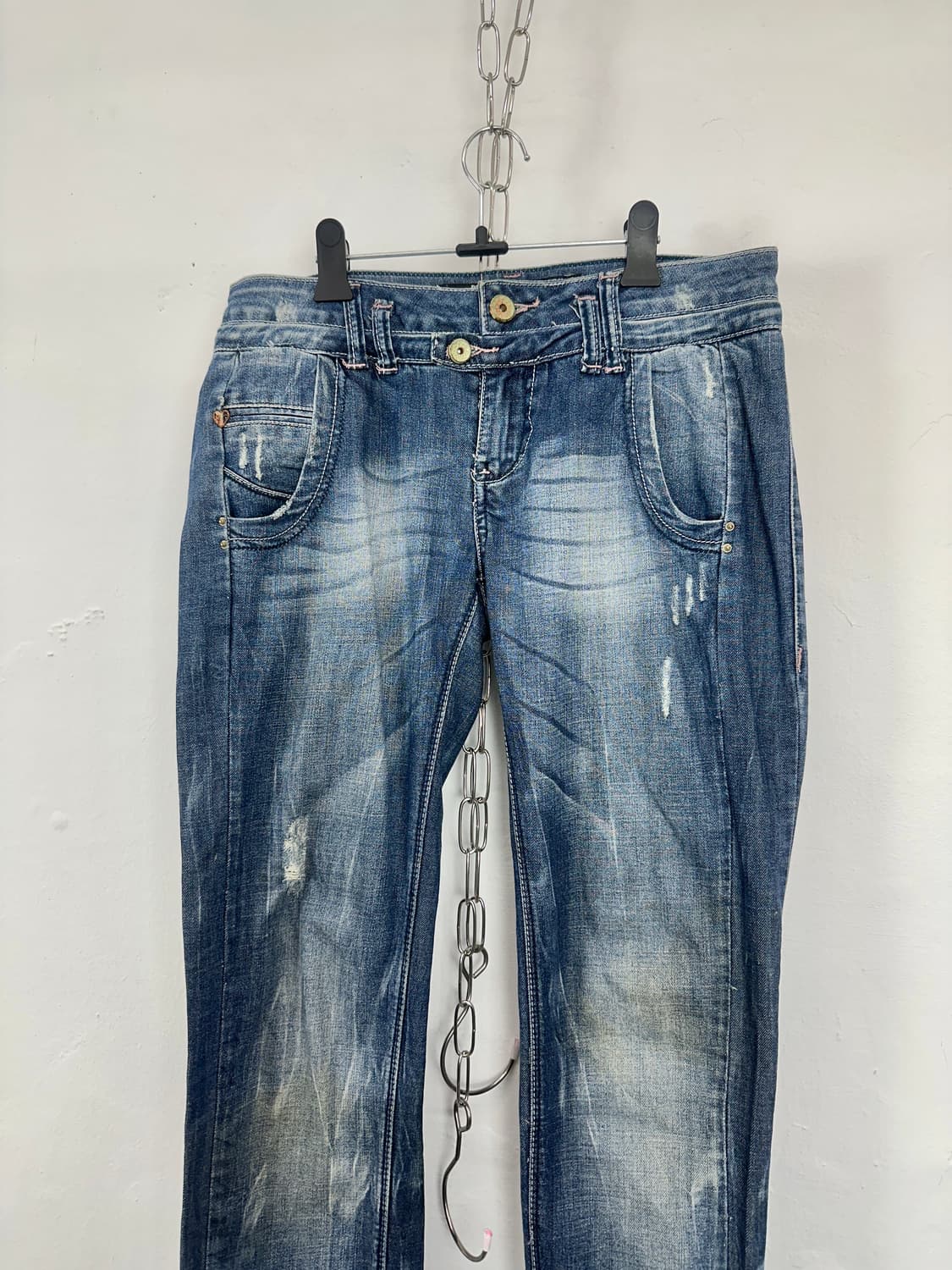 Zara TRF Double Button Washed Denim 상품이미지6