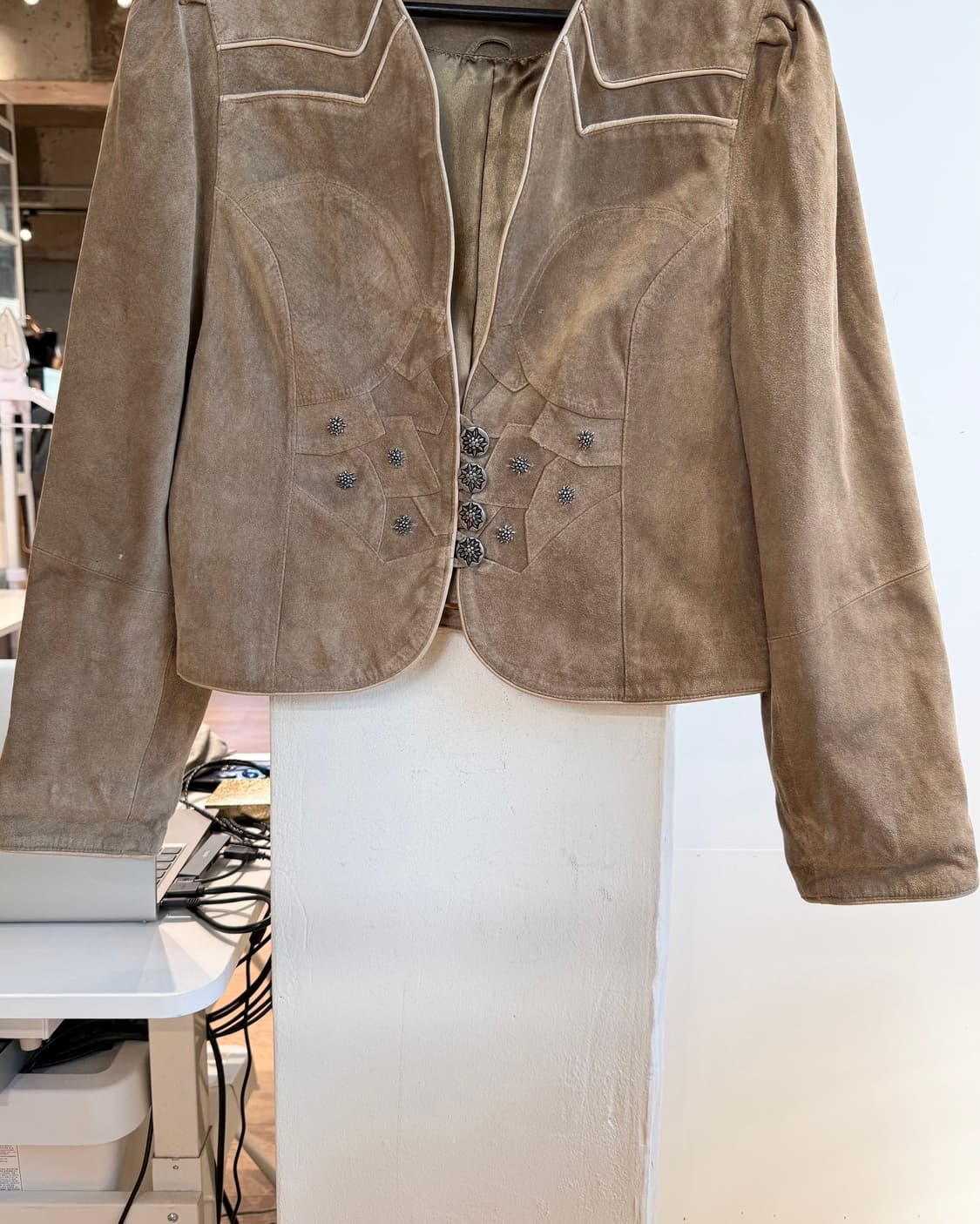 랜드하우스 브라운 스웨이드 자켓  상품이미지6