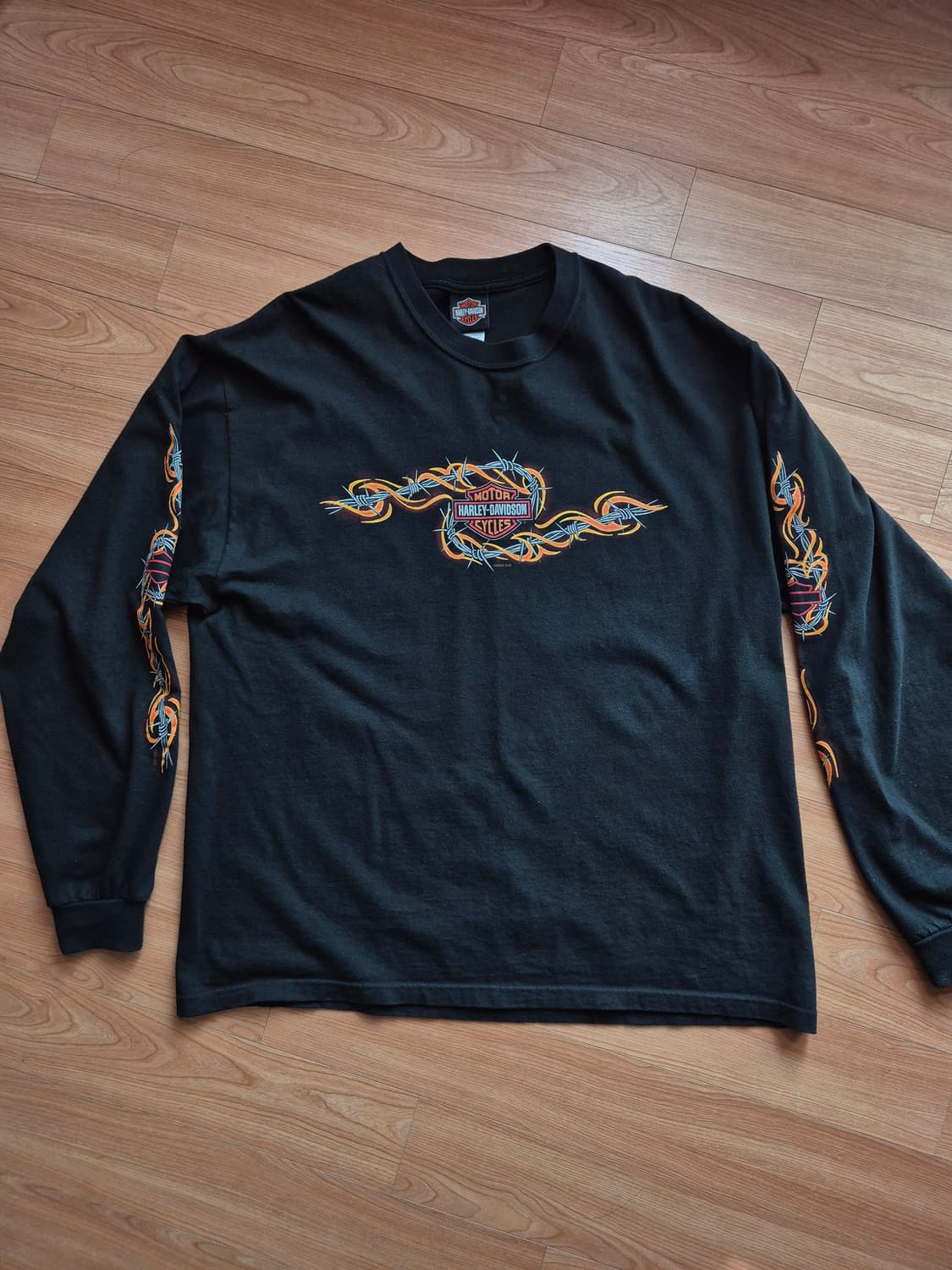 할리데이비슨 플레임 와이어 롱슬리브 XL 상품이미지1