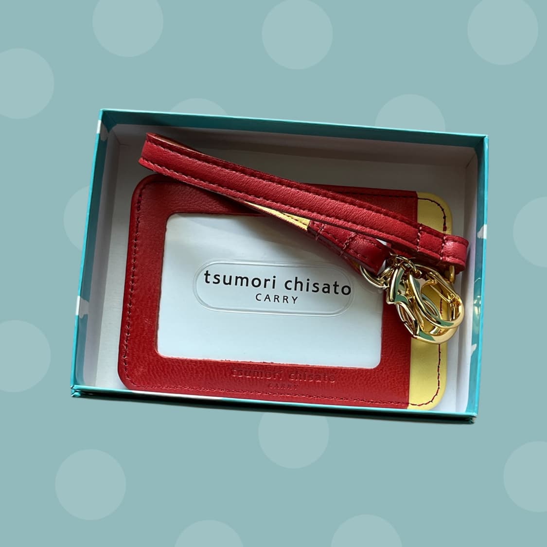 츠모리 치사토 땡땡이 고양이 카드지갑 상품이미지3