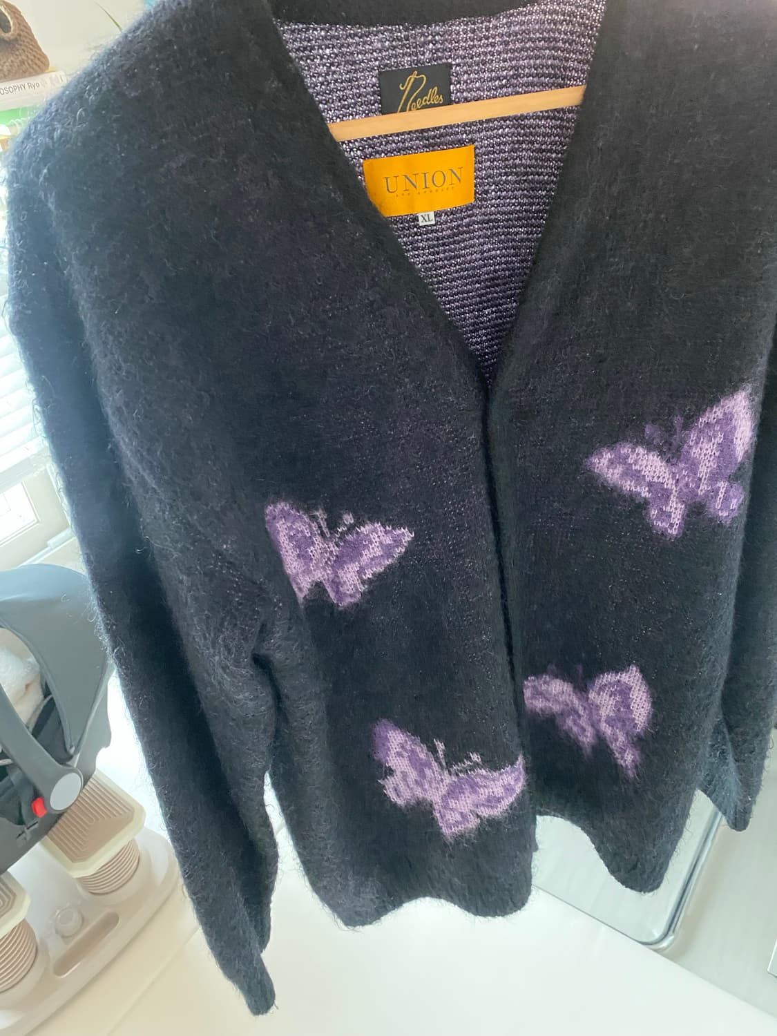 니들스X유니온 빠삐용 모헤어 가디건 xl 판매합니다 상품이미지2