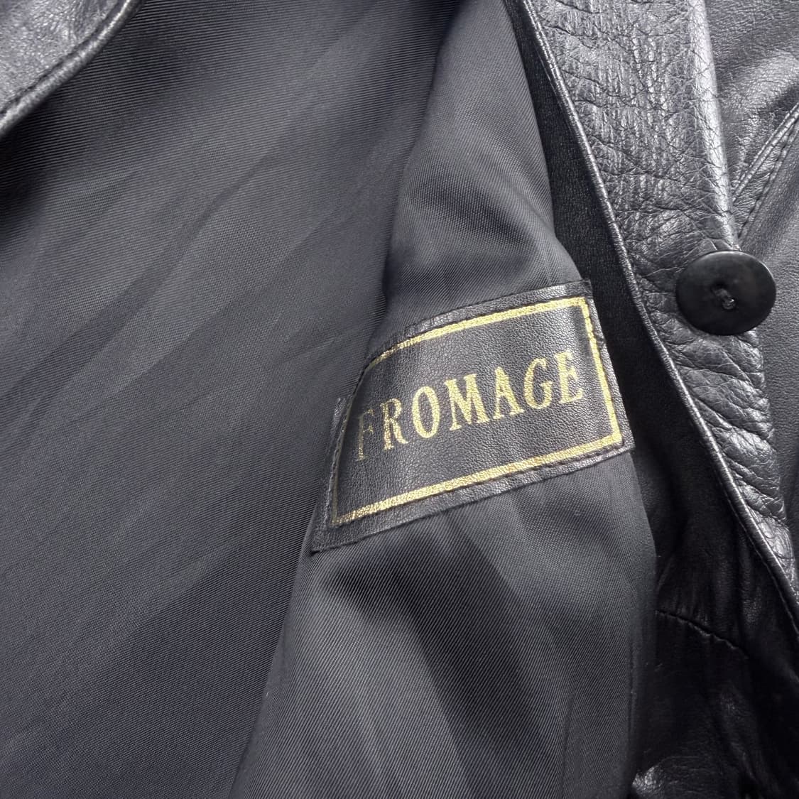 90s japan fromage 소가죽 롱 코트 상품이미지5