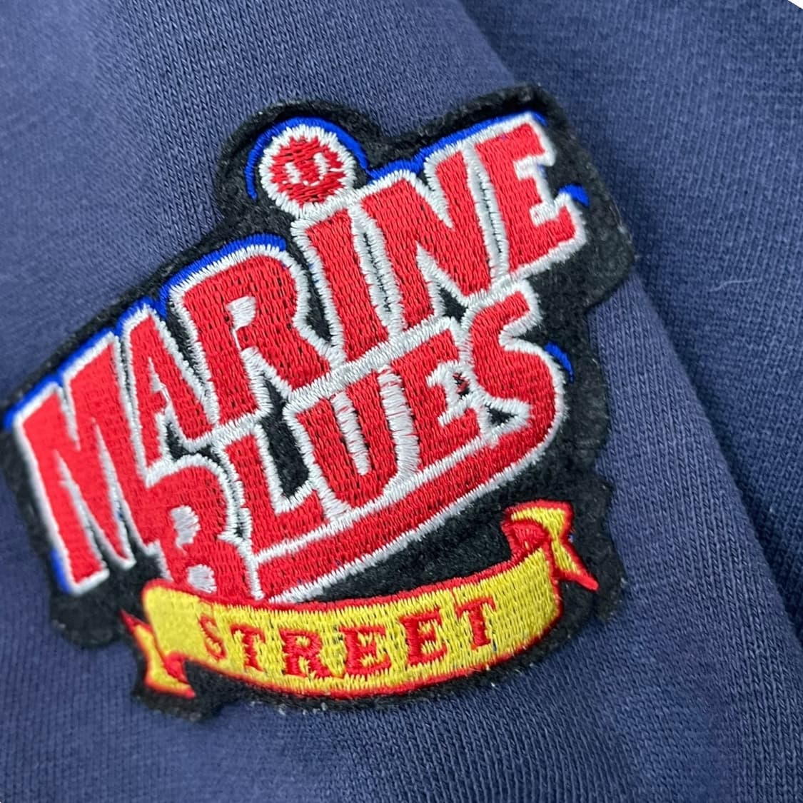 00s 네이버 웹툰 마린블루스 스웻 스타디움자켓 상품이미지4